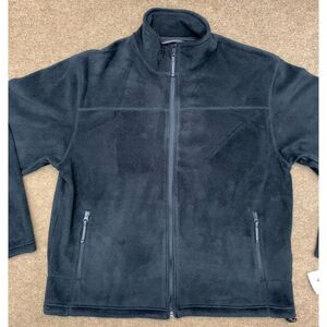Cabelas Jacket Womens L Snake River Fleece Relaxed High Neck Zip-Up Windbreaker